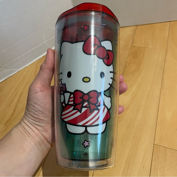 New hello kitty holiday candy canes acrylic mug - Picture 4 of 5